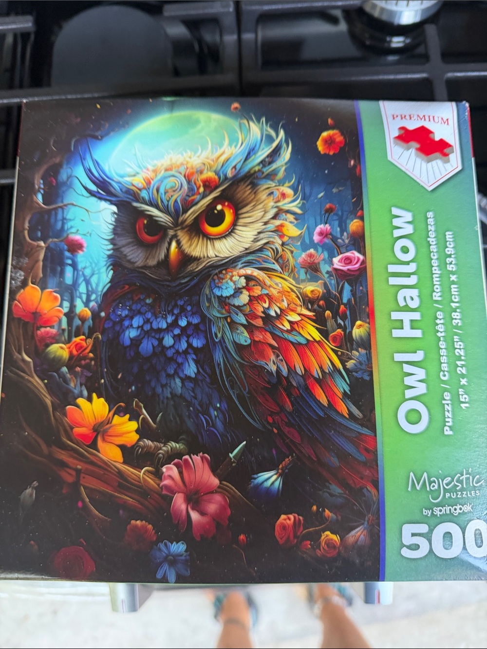 Owl Hallow 500-Piece Jigsaw Puzzle - Multicolor